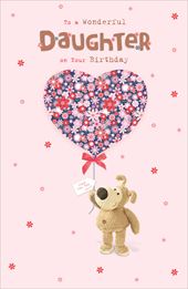 Flower Heart Daughter Birthday Card