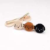 Dog Faces Hair Clip